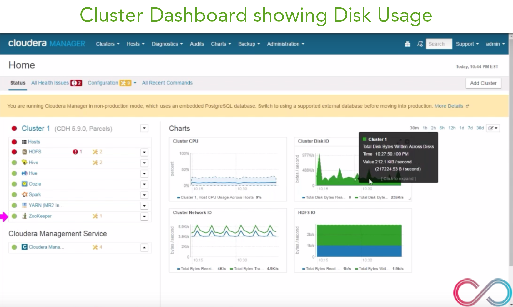 Hadoop Cluster Disk Usage